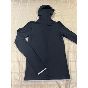 Athleta Women's S Black Flurry Balaclava Hoodie Running Thumbholes